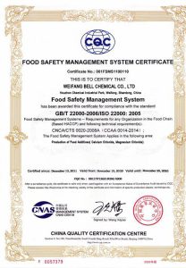 Food Satety Certificate